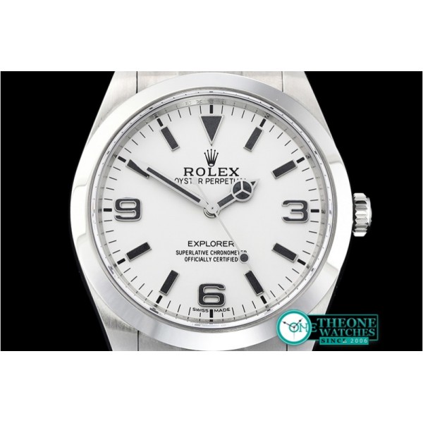 Rolex - Explorer 1 Ref.214270 39mm Ftsy SS/SS Wht BP A3132