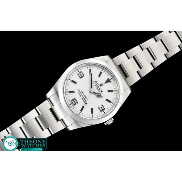 Rolex - Explorer 1 Ref.214270 39mm Ftsy SS/SS Wht BP A3132