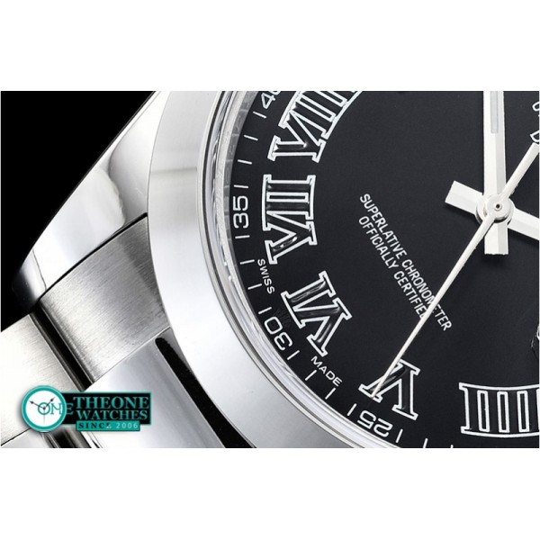 Rolex - DJ2 41mm Oyt Smt SS/SS Blk Roman BP Asia 2813