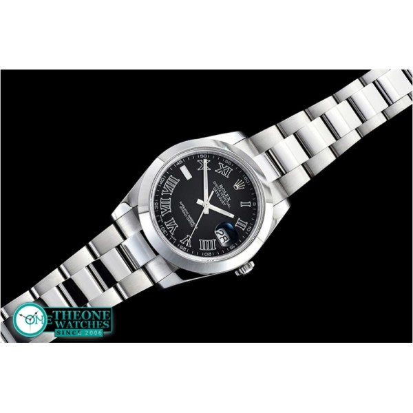 Rolex - DJ2 41mm Oyt Smt SS/SS Blk Roman BP Asia 2813