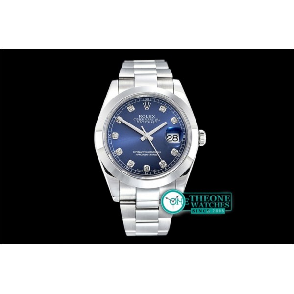 Rolex - DJ2 41mm Oyt Smt SS/SS Blue Diam BP Asia 2813