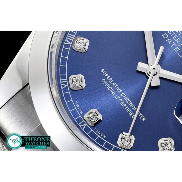 Rolex - DJ2 41mm Oyt Smt SS/SS Blue Diam BP Asia 2813