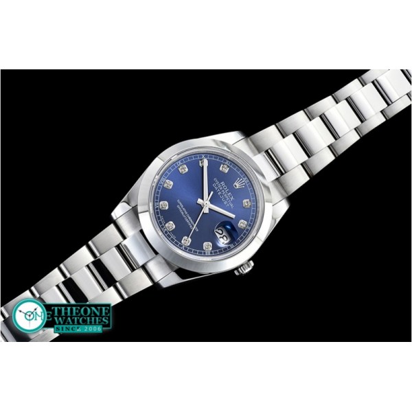 Rolex - DJ2 41mm Oyt Smt SS/SS Blue Diam BP Asia 2813