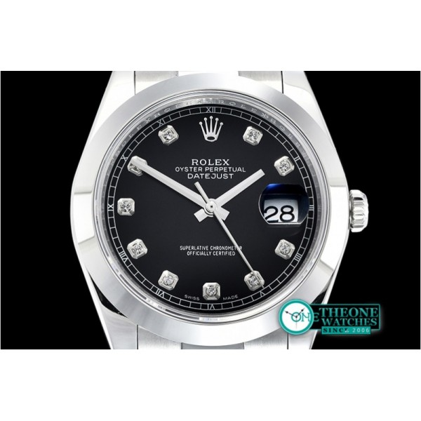 Rolex - DJ2 41mm Oyt Smt SS/SS Black Diam BP Asia 2813