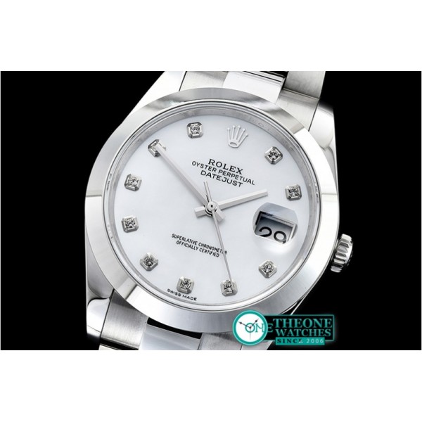 Rolex - DJ2 41mm Oyt Smt SS/SS Wht MOP Diam BP Asia 2813