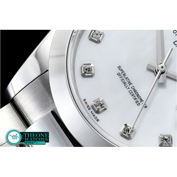 Rolex - DJ2 41mm Oyt Smt SS/SS Wht MOP Diam BP Asia 2813