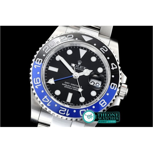 Rolex - GMT II 116710BLNR 904L SS/SS Noob V9 A3186 Hr Hand