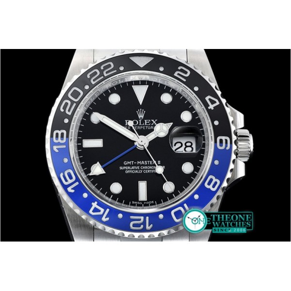 Rolex - GMT II 116710BLNR 904L SS/SS Noob V9 A3186 Hr Hand