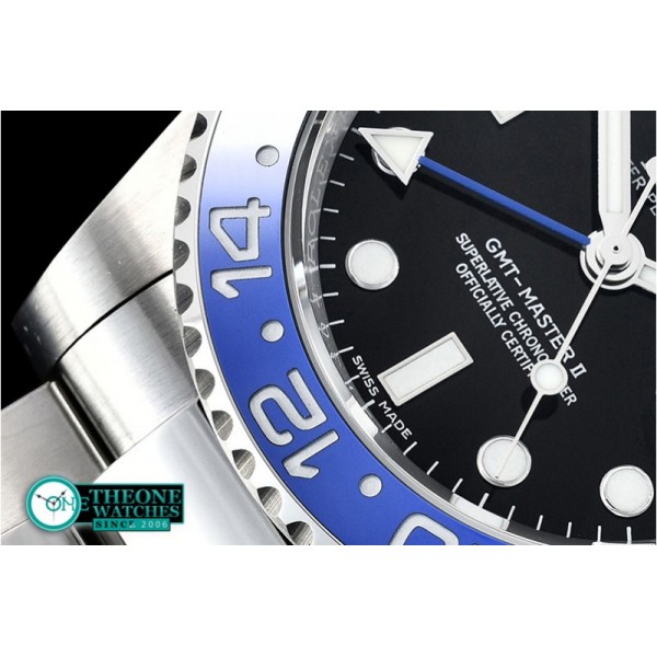 Rolex - GMT II 116710BLNR 904L SS/SS Noob V9 A3186 Hr Hand