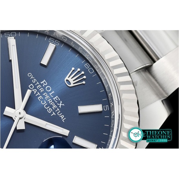 Rolex - DJ2 41mm Oyst Flt 904L SS/SS Blue/Stk ARF Asia 2824