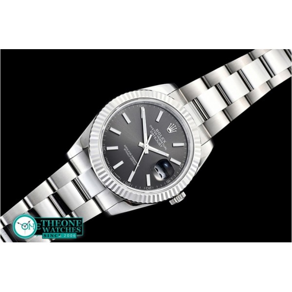 Rolex - DJ2 41mm Oyst Flt 904L SS/SS Grey/Stk ARF Asia 2824
