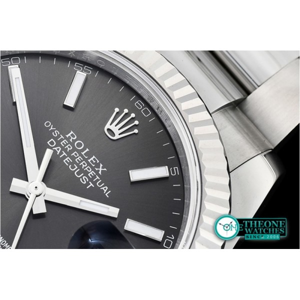 Rolex - DJ2 41mm Oyst Flt 904L SS/SS Grey/Stk ARF Asia 2824