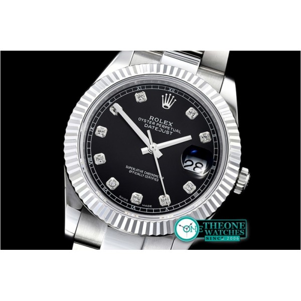 Rolex - DJ2 41mm Oyt Flt SS/SS Black Diam BP Asia 2813