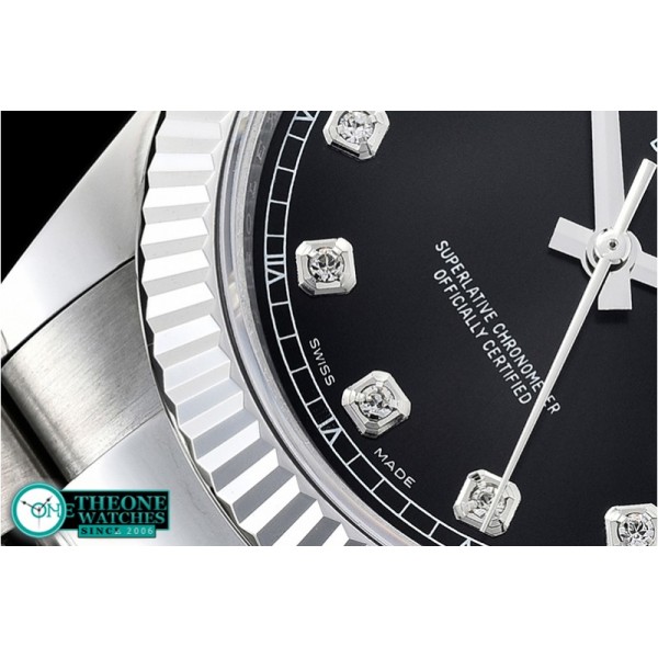 Rolex - DJ2 41mm Oyt Flt SS/SS Black Diam BP Asia 2813