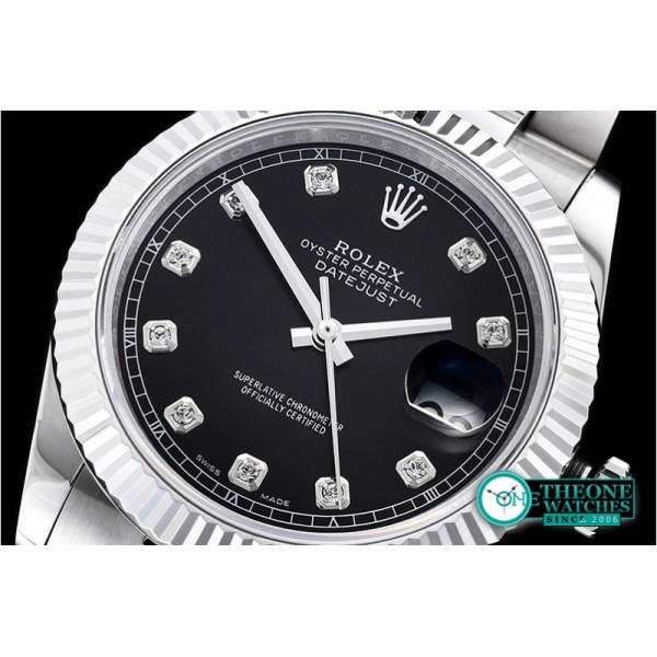 Rolex - DJ2 41mm Oyt Flt SS/SS Black Diam BP Asia 2813
