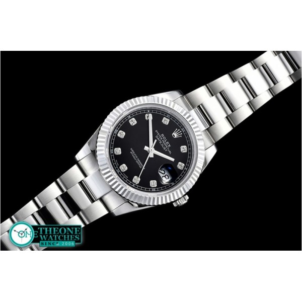 Rolex - DJ2 41mm Oyt Flt SS/SS Black Diam BP Asia 2813