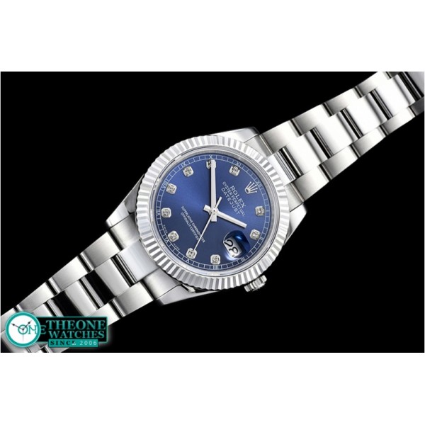 Rolex - DJ2 41mm Oyt Flt SS/SS Blue Diam BP Asia 2813