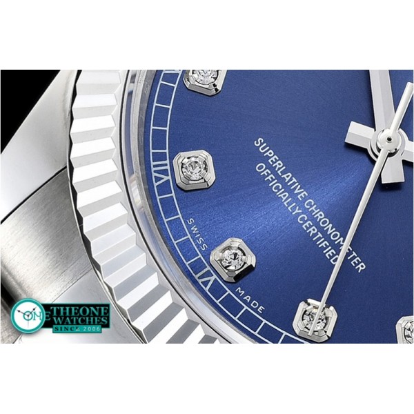 Rolex - DJ2 41mm Oyt Flt SS/SS Blue Diam BP Asia 2813