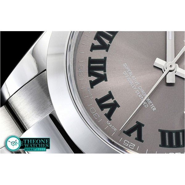 Rolex - DJ2 41mm Oyt Smt SS/SS Grey Roman BP Asia 2813