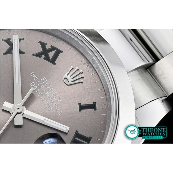 Rolex - DJ2 41mm Oyt Smt SS/SS Grey Roman BP Asia 2813