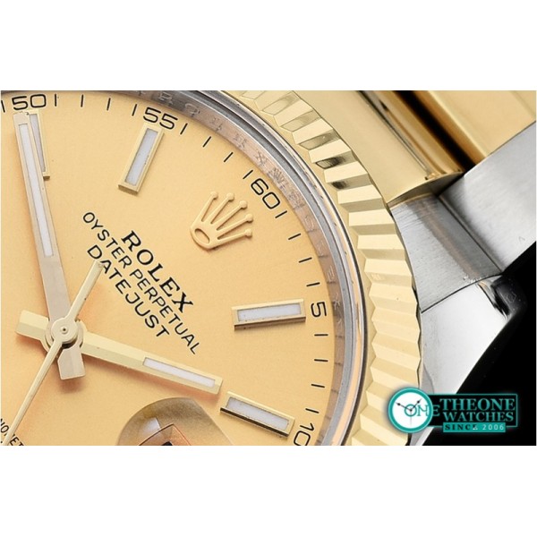 Rolex - DJ2 41mm Oyt Flt YG/SS Gold Stk BP Asia 2813