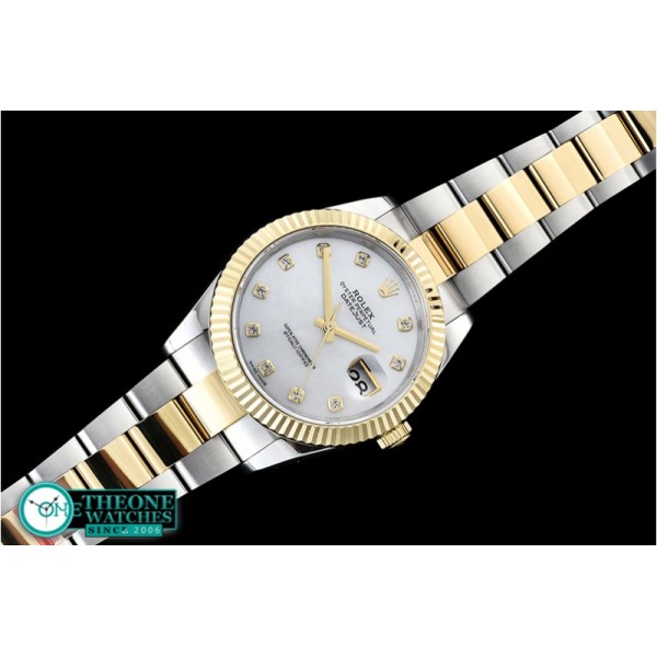 Rolex - DJ2 41mm Oyt Flt YG/SS Wht MOP Diams BP Asia 2813