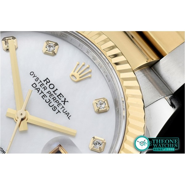 Rolex - DJ2 41mm Oyt Flt YG/SS Wht MOP Diams BP Asia 2813