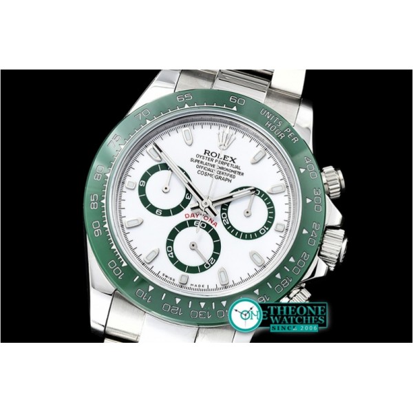 Rolex - Daytona 116500LN Grn CER/SS/SS Wht BLF A7750 A4130