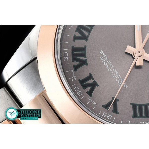 Rolex - DJ2 41mm Oyt Smt RG/SS Grey/Rmn BP Asia 2813