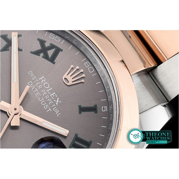 Rolex - DJ2 41mm Oyt Smt RG/SS Grey/Rmn BP Asia 2813