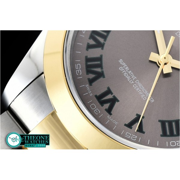 Rolex - DJ2 41mm Oyt Smt YG/SS Grey/Rmn BP Asia 2813