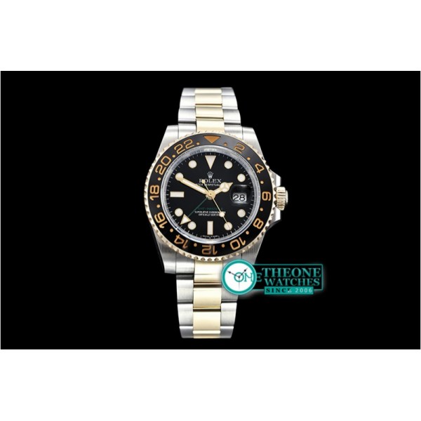 Rolex - GMT 2 116713LN 904L 18K Wrp YG/SS Noob A3186 Hr Hand