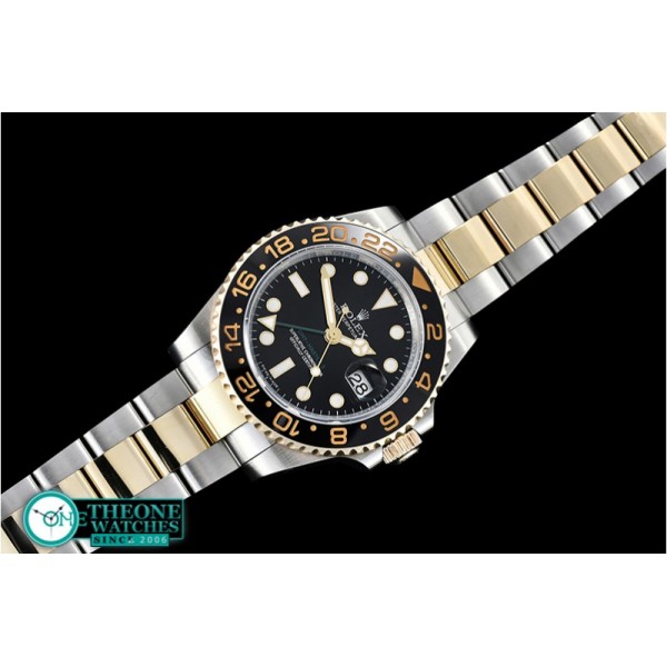 Rolex - GMT 2 116713LN 904L 18K Wrp YG/SS Noob A3186 Hr Hand