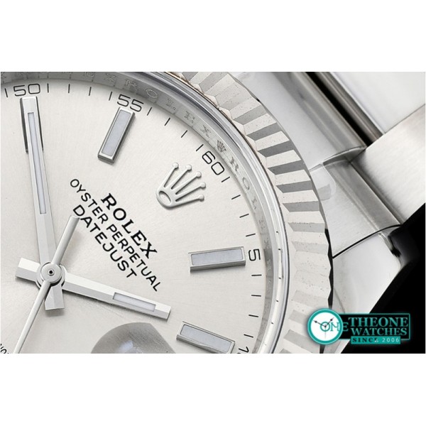 Rolex - DJ2 41mm Oyst Flt 904L SS/SS Silver/Stk ARF Asia 2824
