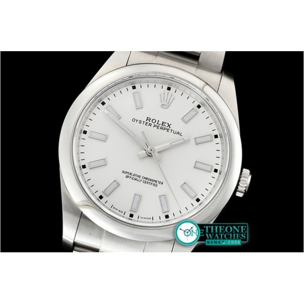 Rolex - Oyster Pert. 39mm 114300 904L SS/SS White GMF A3132