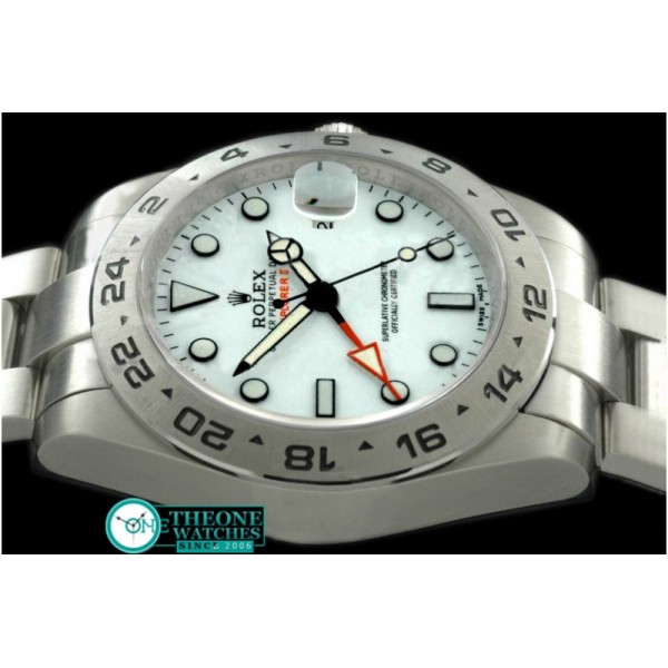 Rolex - 2011 Explorer II 42mm SS/SS White A-2813