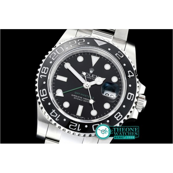 Rolex - GMT II 116710LN 904L SS/SS Blk GMF Asia 2836