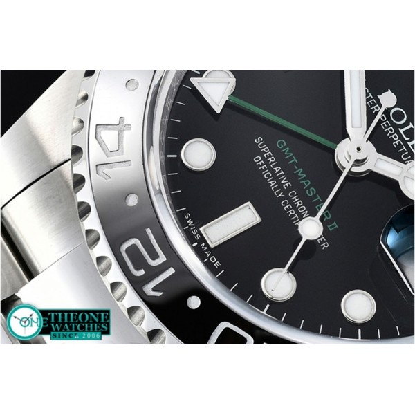 Rolex - GMT II 116710LN 904L SS/SS Blk GMF Asia 2836