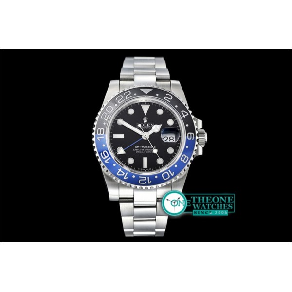 Rolex - GMT II 116710BLNR 904L SS/SS Blk GMF Asia 2836