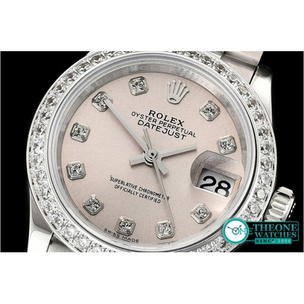 Rolex - DateJust Ladies 28mm Pres Dm SS/SS Grey/Dm D BP A2671