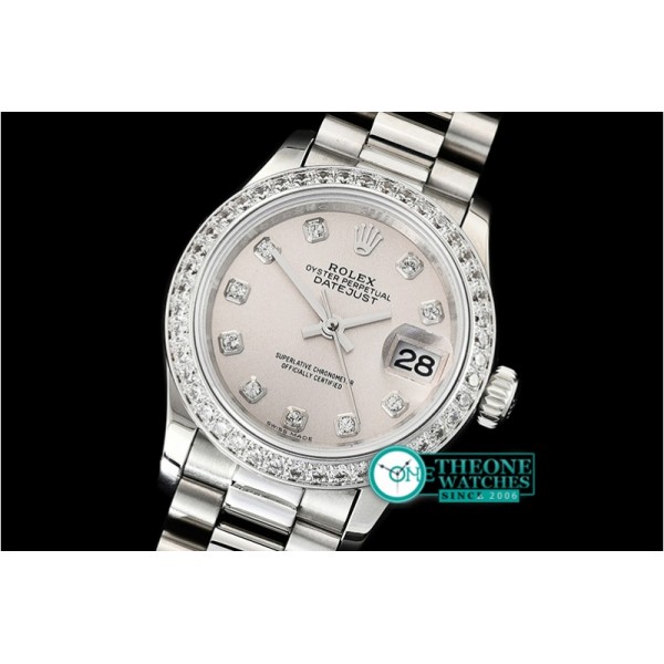 Rolex - DateJust Ladies 28mm Pres Dm SS/SS Grey/Dm D BP A2671