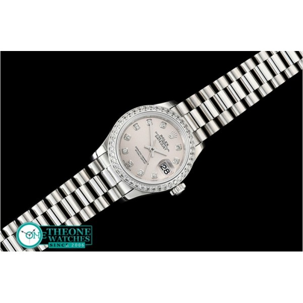 Rolex - DateJust Ladies 28mm Pres Dm SS/SS Grey/Dm D BP A2671