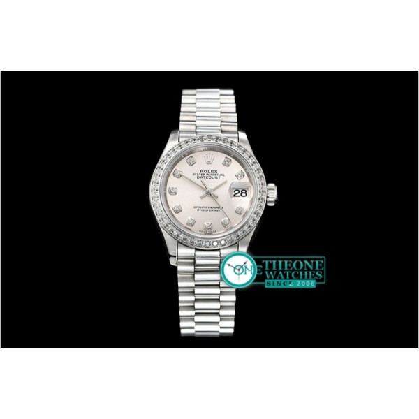 Rolex - DateJust Ladies 28mm Pres Dm SS/SS Grey/Dm D BP A2671