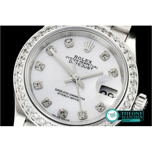 Rolex - DateJust Ladies 28mm Pres Dm SS/SS Wht/Dm D BP A2671