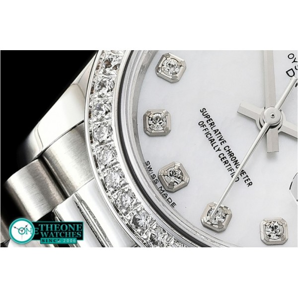 Rolex - DateJust Ladies 28mm Pres Dm SS/SS Wht/Dm D BP A2671