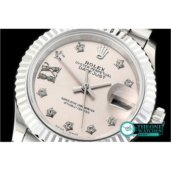 Rolex - DateJust Ladies 28mm Pres Flt SS/SS Grey/St D BP A2671