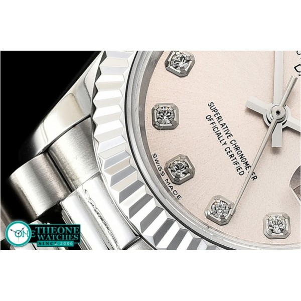 Rolex - DateJust Ladies 28mm Pres Flt SS/SS Grey/Diam BP A2671