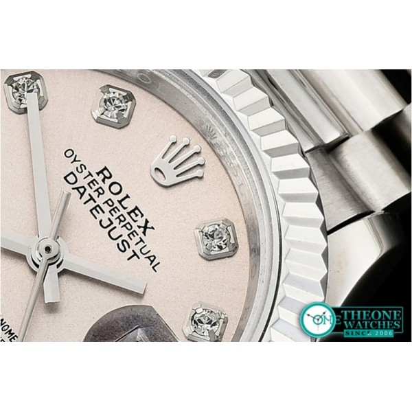 Rolex - DateJust Ladies 28mm Pres Flt SS/SS Grey/Diam BP A2671