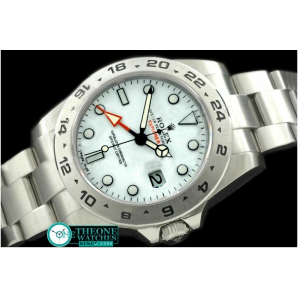 Rolex - 2011 Explorer II 42mm SS/SS White A-2836