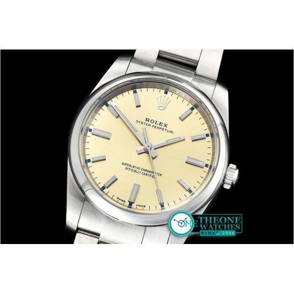 Rolex - Oyster Pert. 34mm 114200 SS/SS Yellow ANF Asia 2836